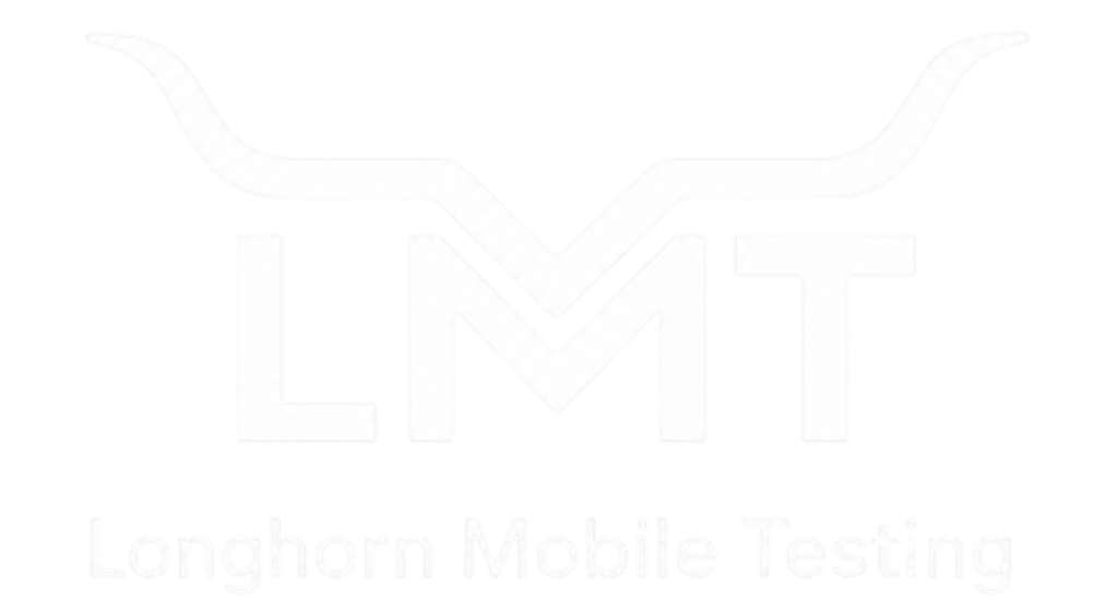 White logo for longhorn mobile testing